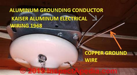 aluminum wire in metal boxes|aluminum ground wire replacement.